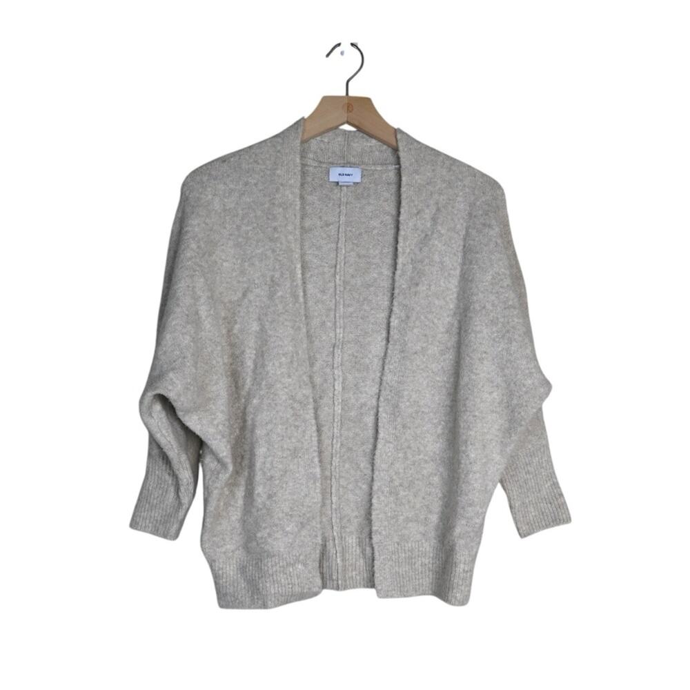 Old Navy Women's M-L Light Tan Open Front Cardigan 3/4 Sleeve